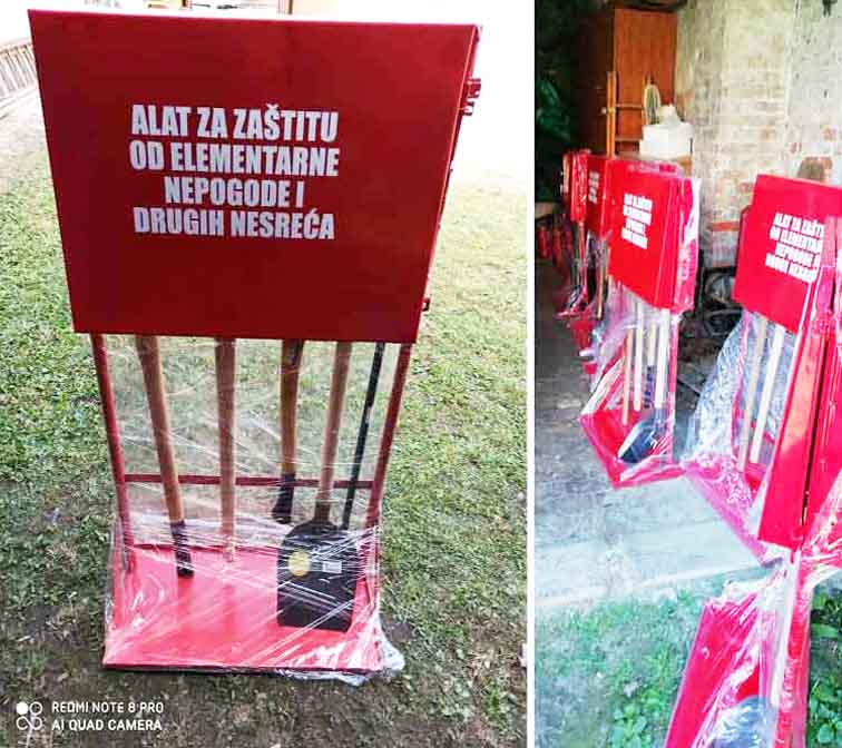 Komplet alata za zaštitu od elementarnih nepogoda  i drugih nesreća